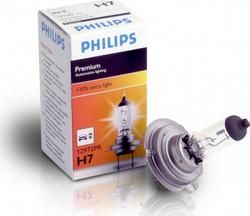 Лампа PHILIPS 12 В, Н7, 55 Вт P*26d +30% PREMIUM