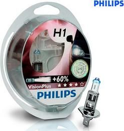 Лампа PHILIPS 12 В, Н7, 55 Вт, P*26d + 60% VISION PLUS