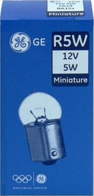 Лампа автомобильная R5W 12V-5W (BA15s) (GE)