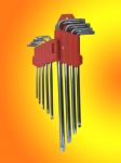 Набор ключей TORX, 9шт.T10 - T50, большие