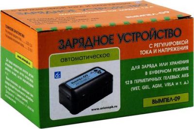 Вымпел-09(автомат,0.2-1.2А,12-16В,для гелев.и кисл.АКБ с рег.ток+напр)