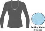 Футболка с длинным рукавом ACCAPI TECNOSOFT PLUS LONG SL.WIDE NECK T-SHIRT LADY (light blue mel) синий (US:XS)