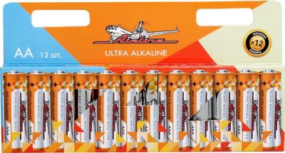 Airline AA-12 Батарейки LR6/AA щелочные 12 шт. AA-12