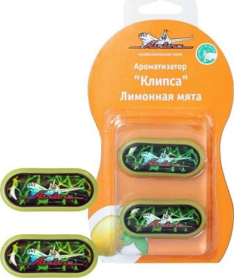 AIRLINE Ароматизатор на дефлектор Клипса лимонная мята () (AF-F02-LM)