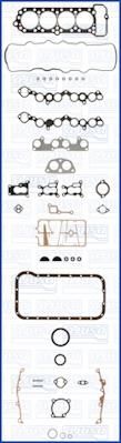 AJUSA 50046600 комплект прокладок, двигатель на MAZDA 323 III (BF)
