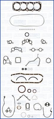 AJUSA 50094300 комплект прокладок, двигатель на NISSAN CHERRY II Traveller (VN10)