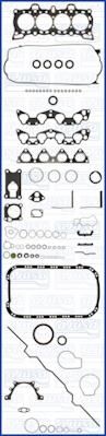 AJUSA 50115800 комплект прокладок, двигатель на HONDA CONCERTO (HW, MA)