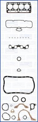 AJUSA 50116800 комплект прокладок, двигатель на FIAT CINQUECENTO (170)