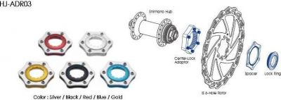 Адаптер IS (6болт) Alhonga HJ-ADR03 для вт. centerlock