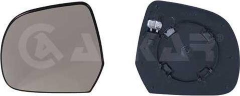 ALKAR Стекло зеркала RENAULT DUSTER 10- правое с подог. (6432586)