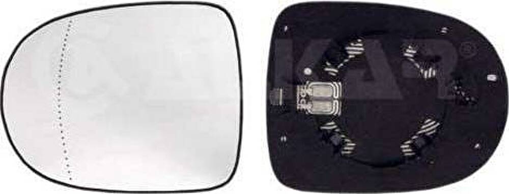 Alkar 6471176 зеркальное стекло, наружное зеркало на RENAULT TWINGO II (CN0_)