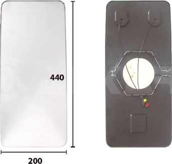Alkar 7402247 зеркальное стекло, наружное зеркало на IVECO EuroTrakker