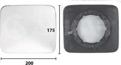 Alkar 7477247 зеркальное стекло, широкоугольное зеркало на IVECO EuroTrakker
