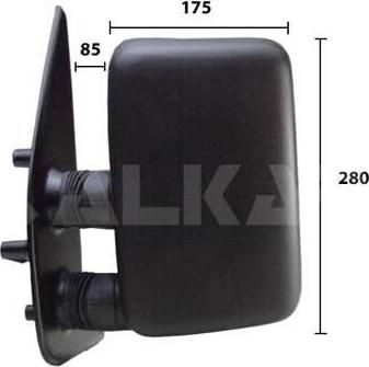 Alkar 9250961 наружное зеркало на PEUGEOT BOXER автобус (230P)