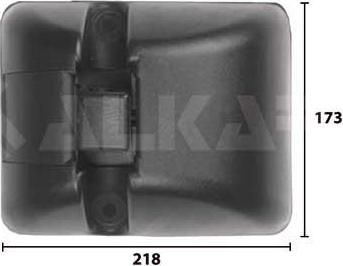 Alkar 9421140 широкоугольное зеркало на DAF 95