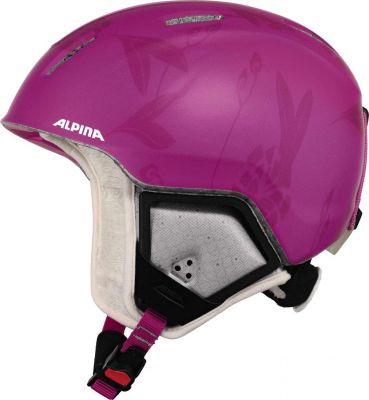 Зимний Шлем Alpina CARAT XT pink-flower matt (см:51-55)