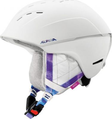 Зимний Шлем Alpina SPICE white-periwinkle matt (см:55-59)