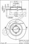 AP 10078 тормозной диск на NISSAN SUNNY (140Y, 150Y)