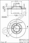 AP 14294 тормозной диск на MAZDA 626 II (GC)