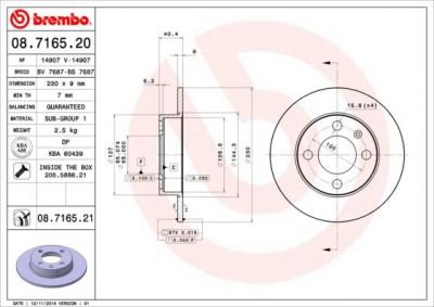 AP 14907 тормозной диск на VW POLO CLASSIC (6KV2)