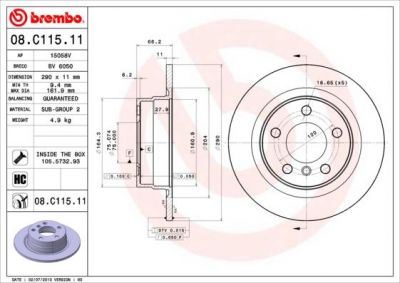 AP 15058 V тормозной диск на 1 (F20)