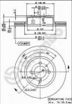 AP 24178 тормозной диск на FIAT CROMA (154)