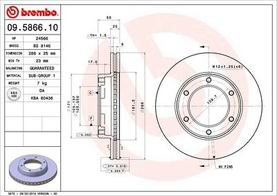 AP 24566 тормозной диск на TOYOTA LAND CRUISER 80 (_J8_)