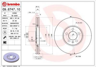 AP 24586 тормозной диск на VW GOLF III (1H1)