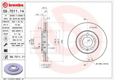 AP 24690 V тормозной диск на SKODA OCTAVIA (1U2)