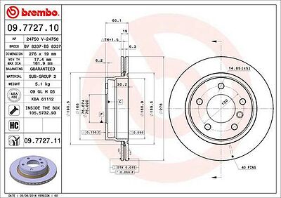 AP 24750 V тормозной диск на 3 купе (E46)