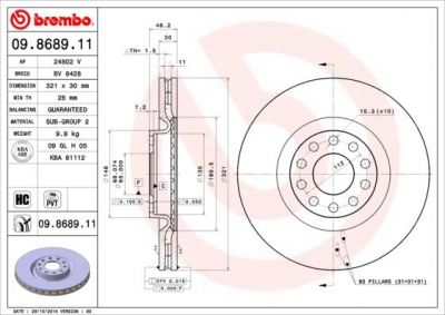 AP 24802 V тормозной диск на AUDI A6 (4B2, C5)