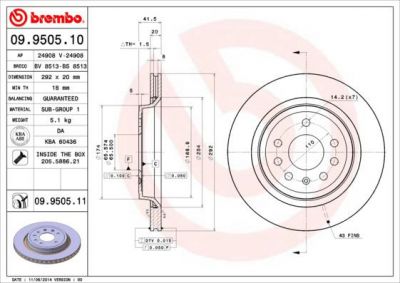 AP 24908 тормозной диск на SAAB 9-3 (YS3F)