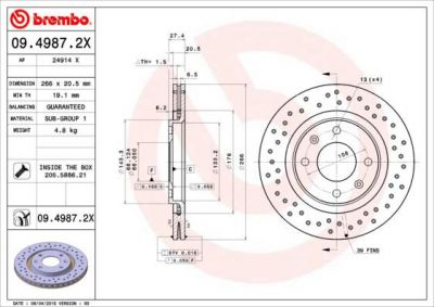 AP 24914 X тормозной диск на PEUGEOT PARTNER фургон (5)