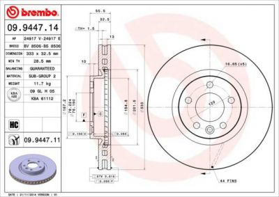 AP 24917 E тормозной диск на VW MULTIVAN V (7HM, 7HN, 7HF, 7EF, 7EM, 7EN)