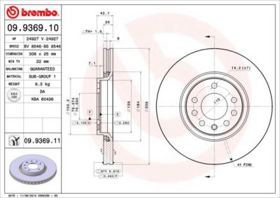 AP 24927 V тормозной диск на OPEL CORSA E Van