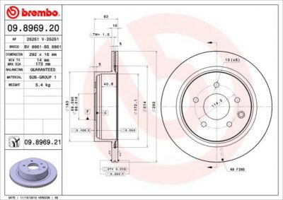 AP 25251 V тормозной диск на NISSAN QASHQAI / QASHQAI +2 (J10, JJ10)