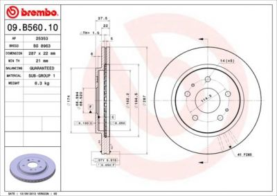 AP 25353 тормозной диск на DAIHATSU TERIOS (J2_)