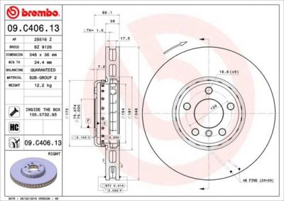 AP 25516 Z тормозной диск на 5 (F10, F18)