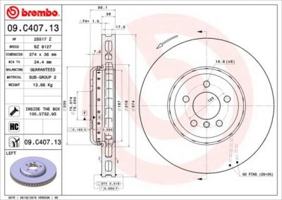 AP 25517 Z тормозной диск на 5 (F10, F18)