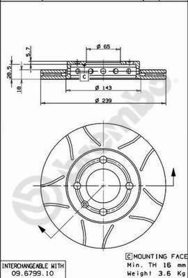 AP X 24617 тормозной диск на VW LUPO (6X1, 6E1)