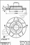 AP X 24682 тормозной диск на FORD FIESTA фургон (FVD)