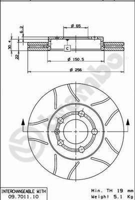 AP X 24690 тормозной диск на SKODA OCTAVIA (1U2)