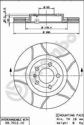 AP X 24691 тормозной диск на SKODA OCTAVIA Combi (1U5)