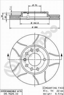 AP X 24739 тормозной диск на OPEL ZAFIRA A (F75_)