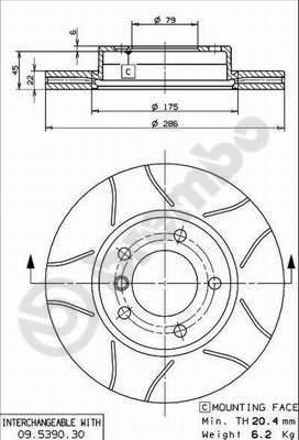 AP X 24819 тормозной диск на 3 купе (E46)