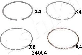 Ashika 34-34004 поршневое кольцо на SUZUKI BALENO универсал (EG)