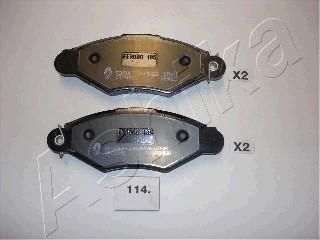 Ashika 50-01-114 комплект тормозных колодок, дисковый тормоз на NISSAN KUBISTAR (X76)