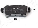 Ashika 51-01-102 комплект тормозных колодок, дисковый тормоз на NISSAN INTERSTAR c бортовой платформой/ходовая часть