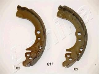 Ashika 55-06-611 комплект тормозных колодок на DAIHATSU CHARADE III (G100, G101, G102)