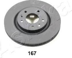 Ashika 60-01-167 тормозной диск на NISSAN QASHQAI (J11, J11_)